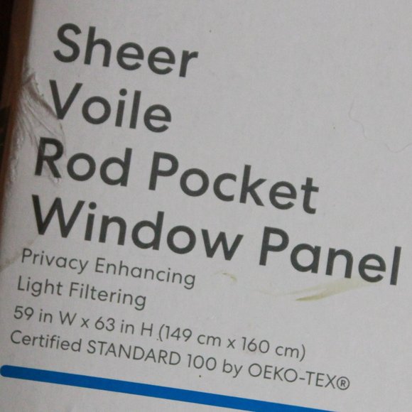 Simply Essential Sheer Window Panel - Picture 3 of 8